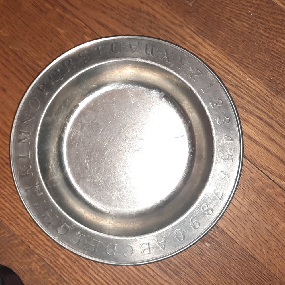 MCM Woodbury Pewterers Alphabet & Numeric Plate